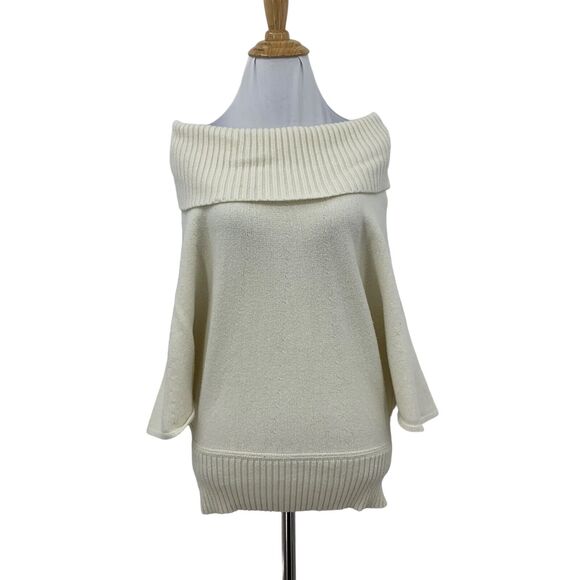 Moth Anthropologie Cowl Neck Sweater Womens XS Extra Small Slouchy Batwing Rib - Picture 1 of 13